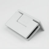 70cm Frameless Swing Bath Screen with White Hardware