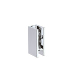 110cm Wall to Wall Frameless Shower Screen with Chrome Brackets and SS Hinges, Round Knob Handle