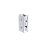 110cm Wall to Wall Frameless Shower Screen with Chrome Brackets and SS Hinges, Round Knob Handle