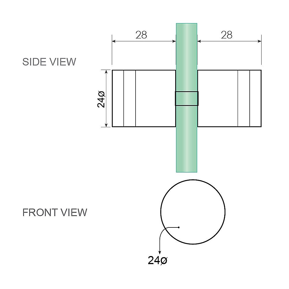 Shower Heads & Screens: 110cm Wall to Wall Frameless Shower Screen  Gunmetal Wall & Floor Channel, SS Hinges & Round Knob Handle
