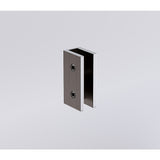Shower Heads & Screens: 90x80cm Corner Frameless Shower Screen with Gunmetal Wall U-Brackets and SS Hinges, Square Knob Handle