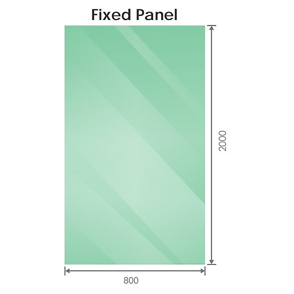 Shower Heads & Screens: 90x80cm Corner Frameless Shower Screen with White Wall F-Brackets and Brass Hinges, Square Knob Handle