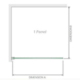 Shower Heads & Screens: 90x80cm Corner Frameless Shower Screen with Nickel Wall & Floor U Brackets and Brass Hinges, Square Knob Handle