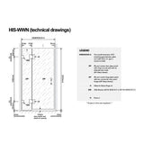 120x120cm Corner Frameless Shower Screen with Gold Brackets and Brass Hinges, Square Knob Handle