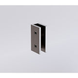 Shower Heads & Screens: 120x110cm Corner Frameless Shower Screen with Gunmetal Wall & Floor U Brackets and Brass Hinges, Round Knob Handle