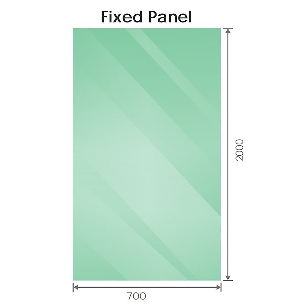 Shower Heads & Screens: 90x70cm Corner Frameless Shower Screen with White Wall U-Brackets and Brass Hinges, Square Double Pull Handle