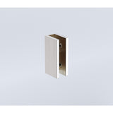 100x100cm Corner Frameless Shower Screen with Nickel Brackets and Brass Hinges, Square Double Pull Handle