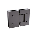 Shower Heads & Screens: 90x80cm Gunmetal Corner Frameless Shower Screen with Wall Channel Brackets, Stainless Steel Hinges & Square Knob Handle
