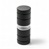 90x80cm Corner Frameless Shower Screen with Black Channel and SS Hinges, Round Knob Handle