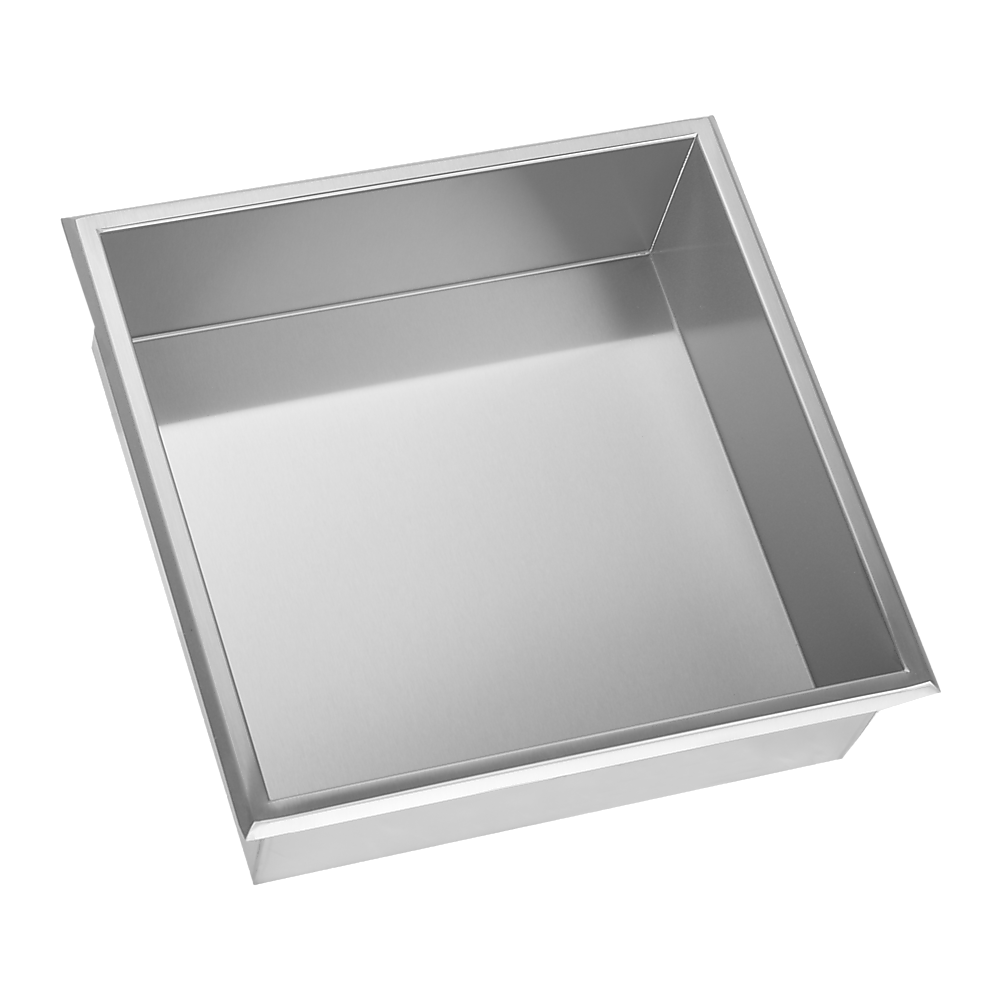 Kitchen & Bathroom DIY: 336 x 336 x 101mm Shower Niche Single Shelf Organizer No Tile Needed in Stainless Steel Finish