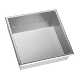 336 x 336 x 101mm Shower Niche Single Shelf Organizer No Tile Needed in Stainless Steel Finish
