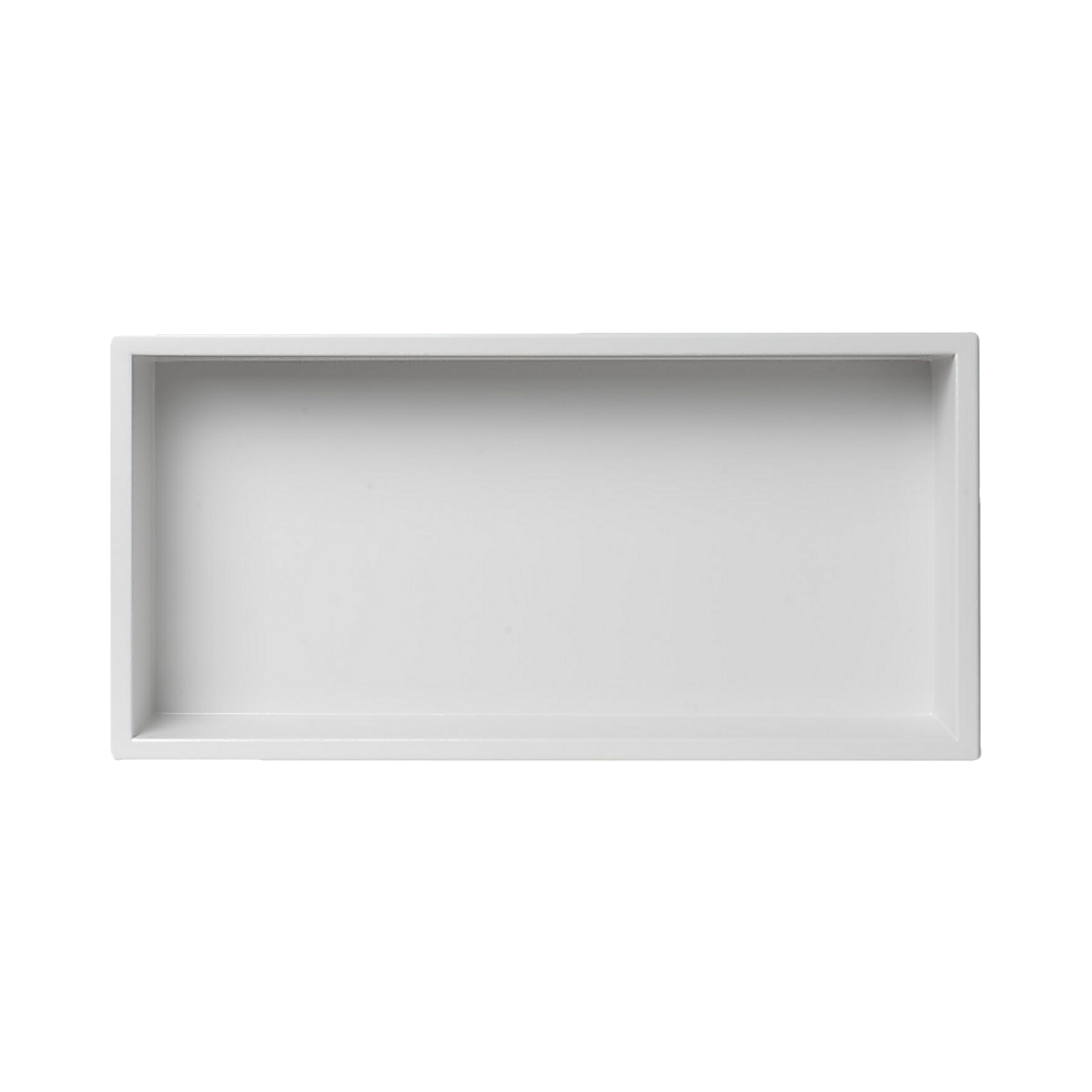 Kitchen & Bathroom DIY: 641 x 336 x 101mm Shower Niche Single Shelf Organizer No Tile Needed in White