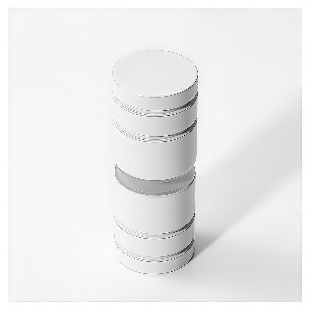 Shower Heads & Screens: 120x120cm Double Door Corner Shower Screen  Wall Channels with SS Hinges in White, Round Handle