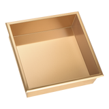 336 x 336 x 101mm Shower Niche Single Shelf Organizer No Tile Needed in Gold