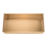641 x 336 x 101mm Shower Niche Single Shelf Organizer No Tile Needed in Gold