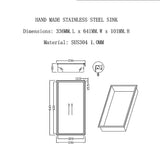 641 x 336 x 101mm Shower Niche Single Shelf Organizer No Tile Needed in Gold