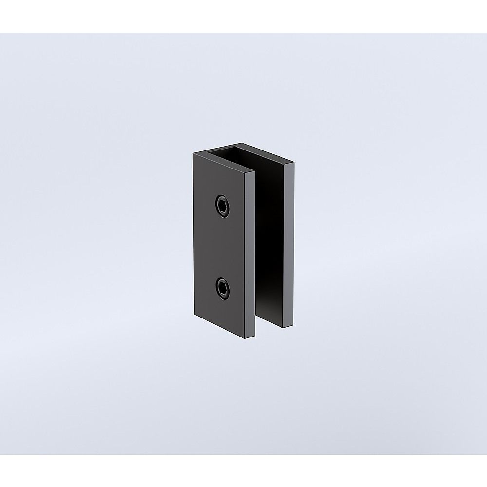 Shower Heads & Screens: 100x120cm Double Door Corner Shower Screen  Black Wall U-Brackets, Brass Hinges & Round Knob Handle