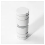 100cm Frameless Diamond Shower Screen with White Brackets and SS Hinges, Round Knob Handle