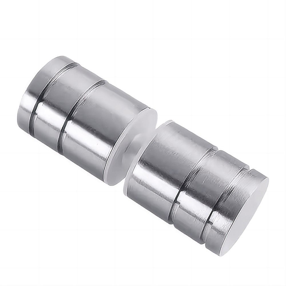 100cm Frameless Diamond Shower Screen – Nickel U-Brackets with SS Hinges & Round Knob Handle