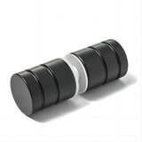 Shower Heads & Screens: 90cm Frameless Diamond Shower Screen  Channels with Brass Hinges in Black, Round Handle
