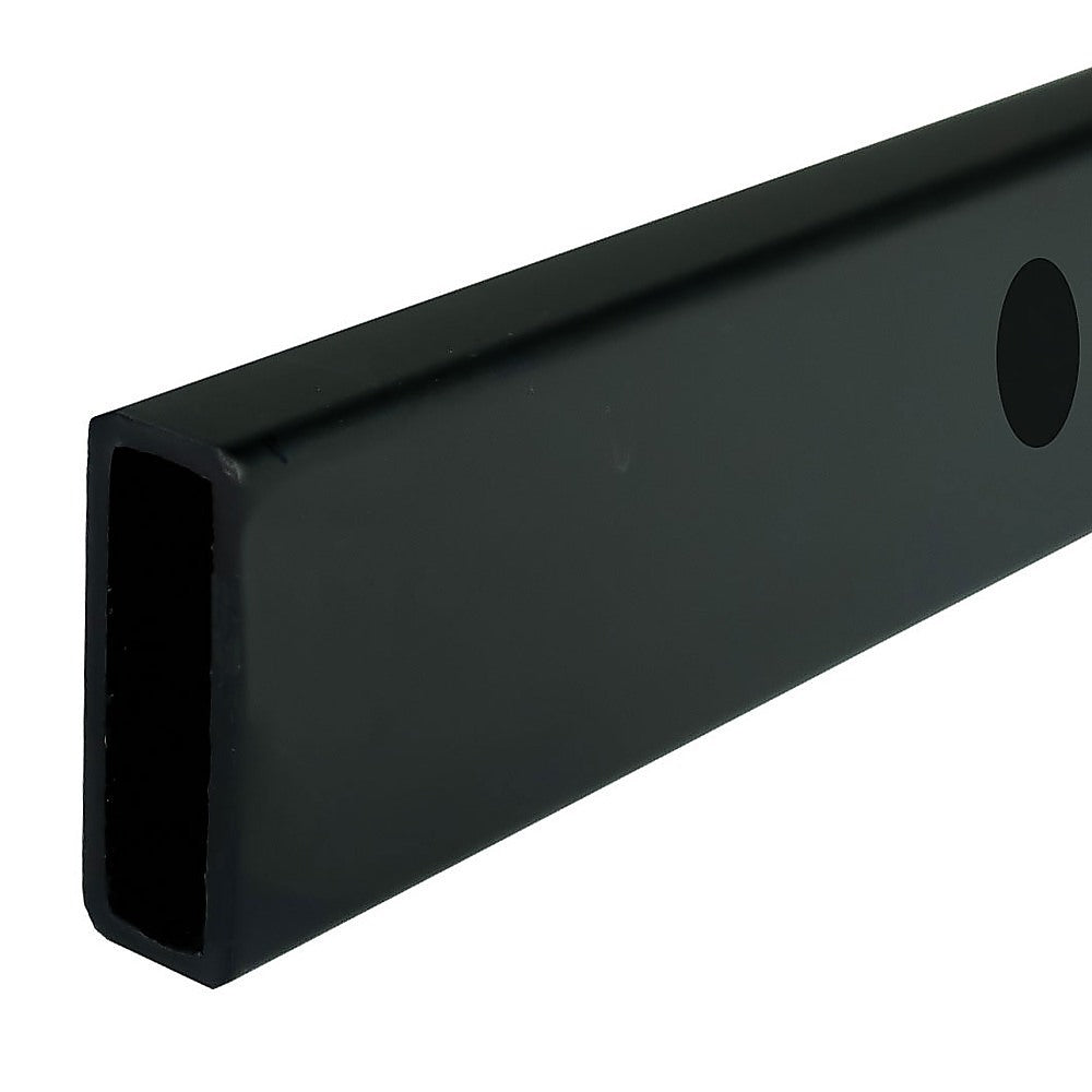Shower Heads & Screens: 150cm Frameless Glass Sliding Shower Door  With Black Rail and U-brackets for Modern Bathrooms