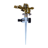 Back Care: Easy to Install Irrigation Sprinkler 360 Degree Rotating Sprinkler Gun Zinc Alloy Adjustable Rocker Sprinkler
