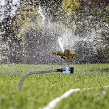 Back Care: Easy to Install Irrigation Sprinkler 360 Degree Rotating Sprinkler Gun Zinc Alloy Adjustable Rocker Sprinkler