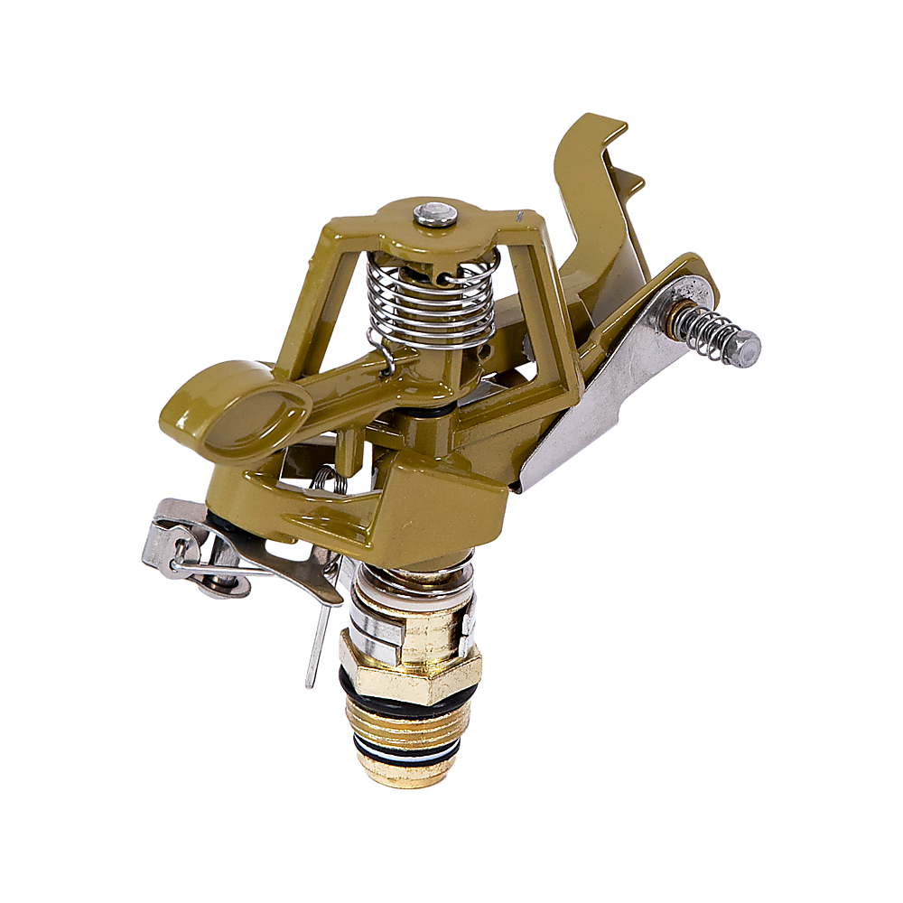 Back Care: Easy to Install Irrigation Sprinkler 360 Degree Rotating Sprinkler Gun Zinc Alloy Adjustable Rocker Sprinkler