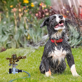 Back Care: Easy to Install Irrigation Sprinkler 360 Degree Rotating Sprinkler Gun Zinc Alloy Adjustable Rocker Sprinkler