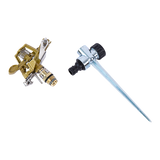 Back Care: Easy to Install Irrigation Sprinkler 360 Degree Rotating Sprinkler Gun Zinc Alloy Adjustable Rocker Sprinkler