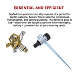 Back Care: Easy to Install Irrigation Sprinkler 360 Degree Rotating Sprinkler Gun Zinc Alloy Adjustable Rocker Sprinkler