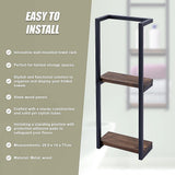 Kitchen & Bathroom DIY: Stylish Bathroom Towel Storage Rack with Wooden Shelves