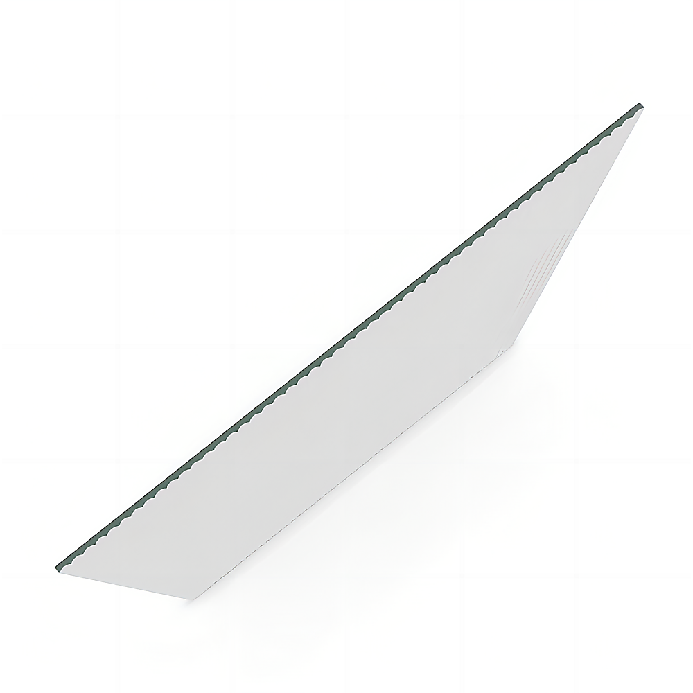 Shower Heads & Screens: 70cm Reeded Single Shower Glass Screen with Nickel U-brackets & Square Pole
