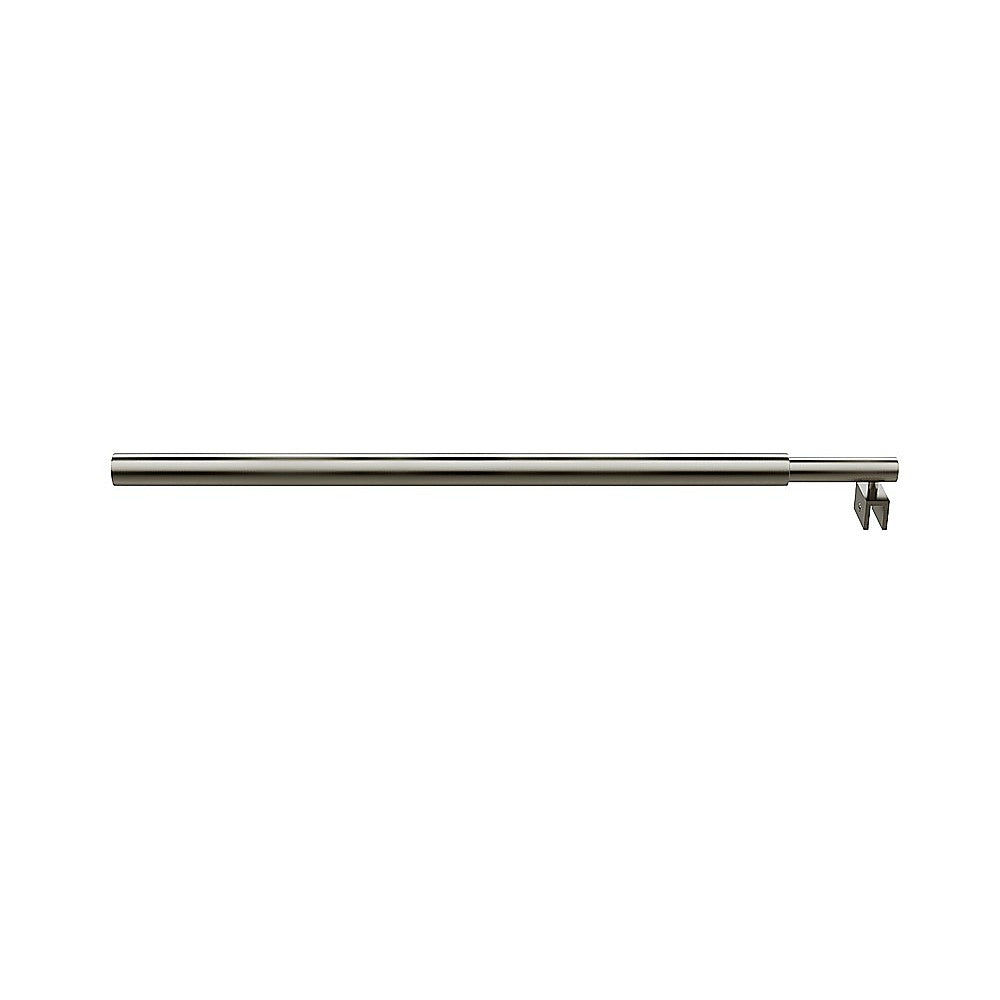 Shower Heads & Screens: 80cm Reeded Single Shower Glass Screen with Gunmetal Wall Channel & Round Pole
