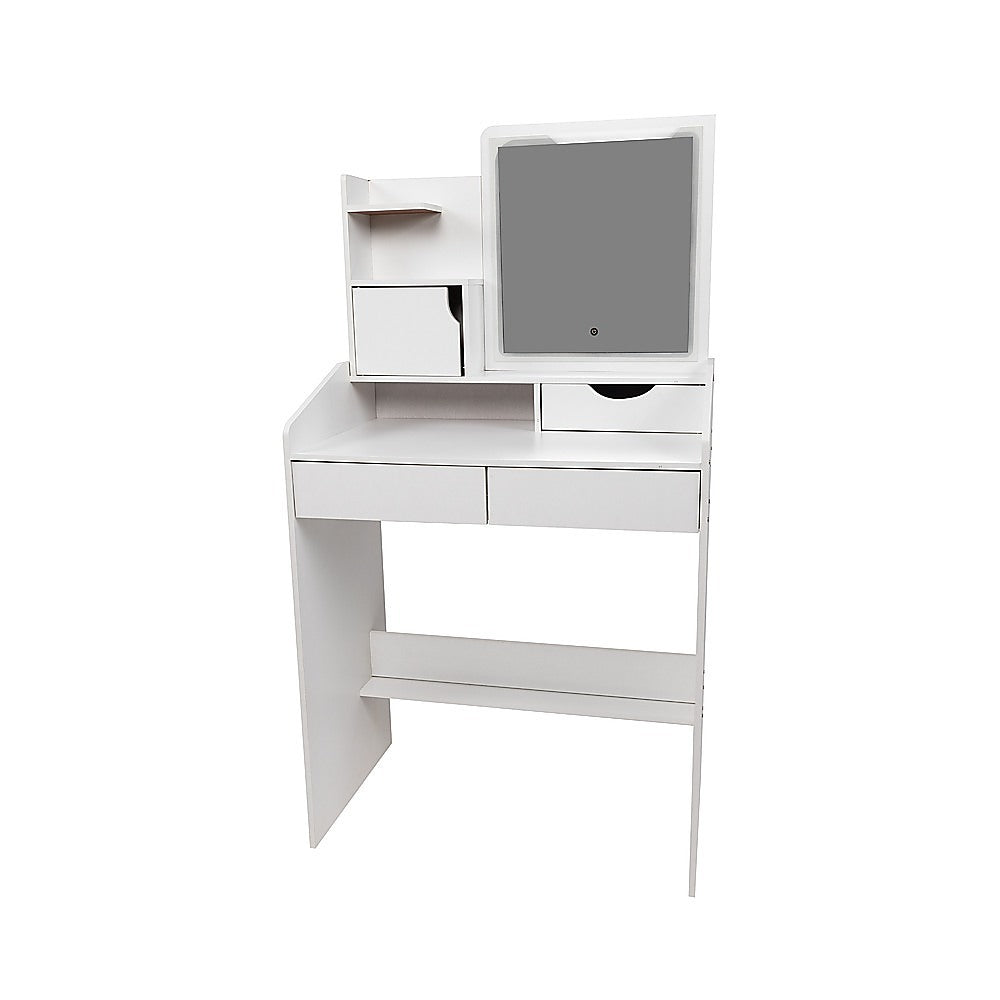 Dressing Vanity & Dressing Tables: Makeup Vanity Mirror Desk Table with LED Lighting