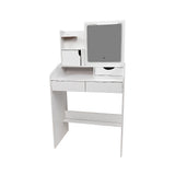 Dressing Vanity & Dressing Tables: Makeup Vanity Mirror Desk Table with LED Lighting