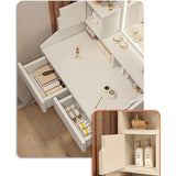 Dressing Vanity & Dressing Tables: Makeup Vanity Mirror Desk Table with LED Lighting