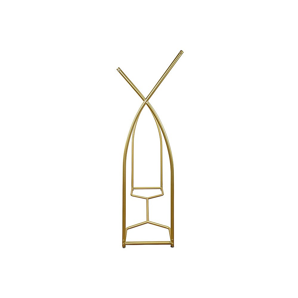 Retail: Commercial Clothing Garment Rack Retail Shop in Gold