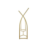Retail: Commercial Clothing Garment Rack Retail Shop in Gold