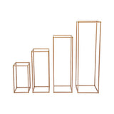 Gardening Accessories: Rose Gold Metal Flower Stand