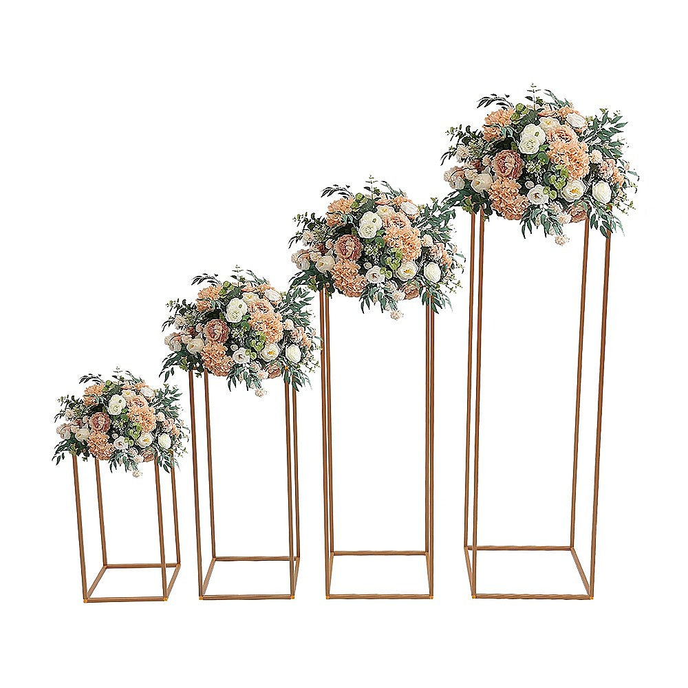Gardening Accessories: Rose Gold Metal Flower Stand