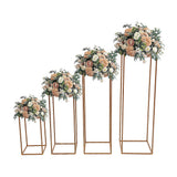 Gardening Accessories: Rose Gold Metal Flower Stand