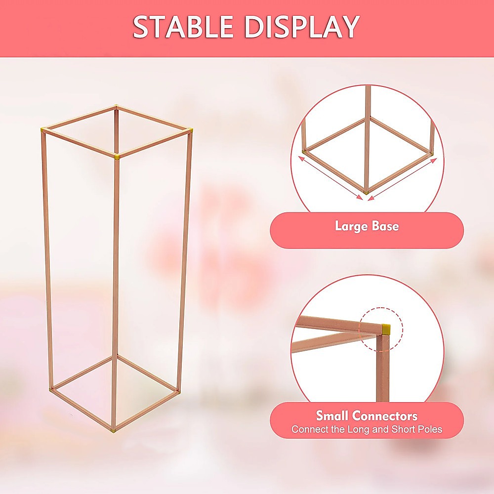 Gardening Accessories: Rose Gold Metal Flower Stand