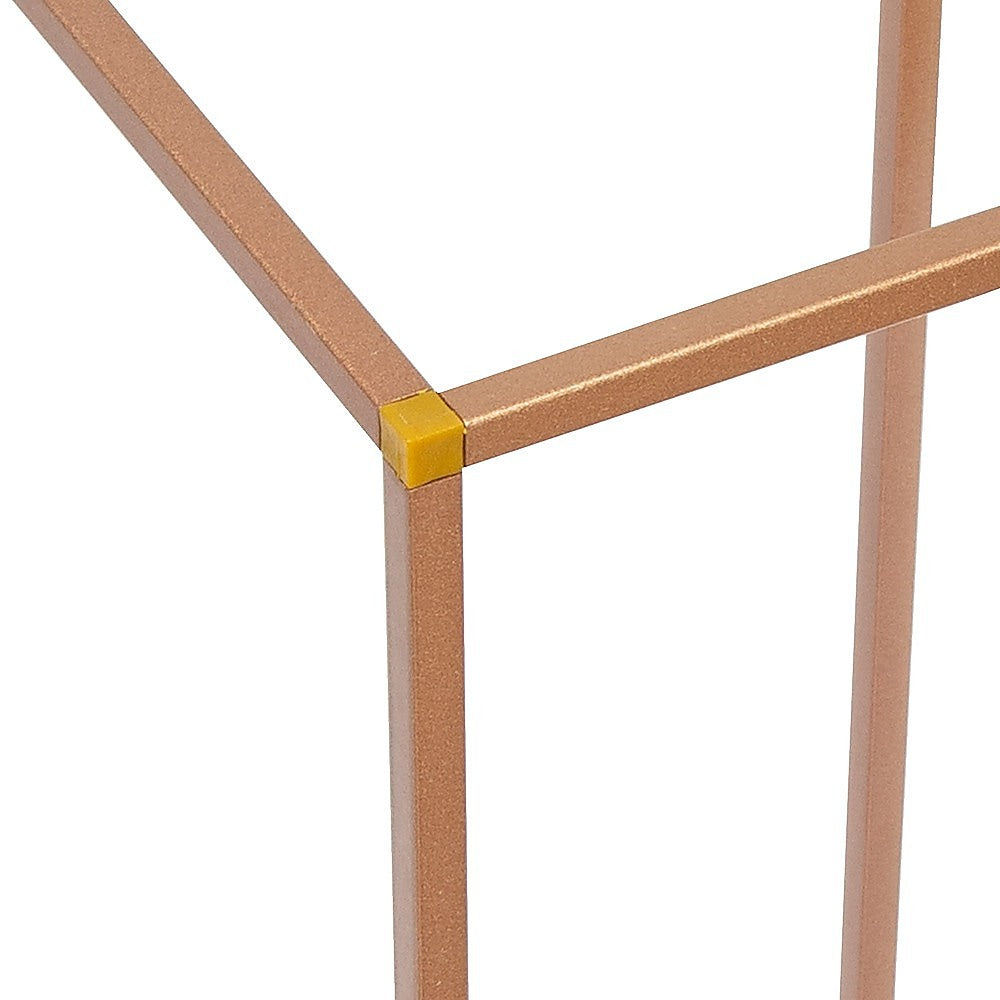 Gardening Accessories: Rose Gold Metal Flower Stand
