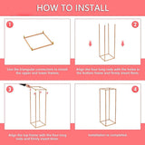 Gardening Accessories: Rose Gold Metal Flower Stand