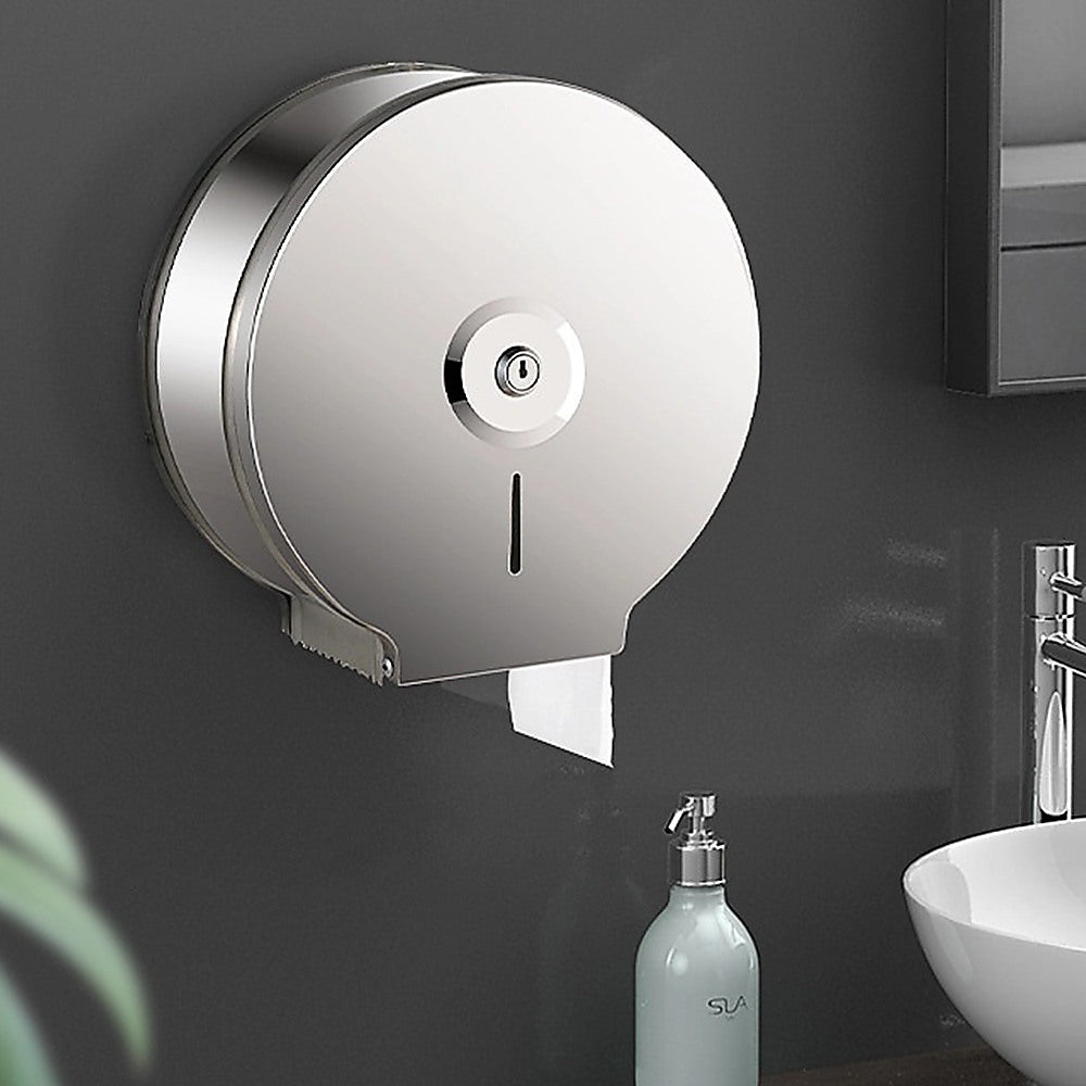 Kitchen & Bathroom DIY: Brushed Stainless Steel Wall Mounted Toilet Paper Towel Dispenser