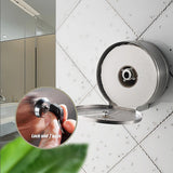 Kitchen & Bathroom DIY: Brushed Stainless Steel Wall Mounted Toilet Paper Towel Dispenser