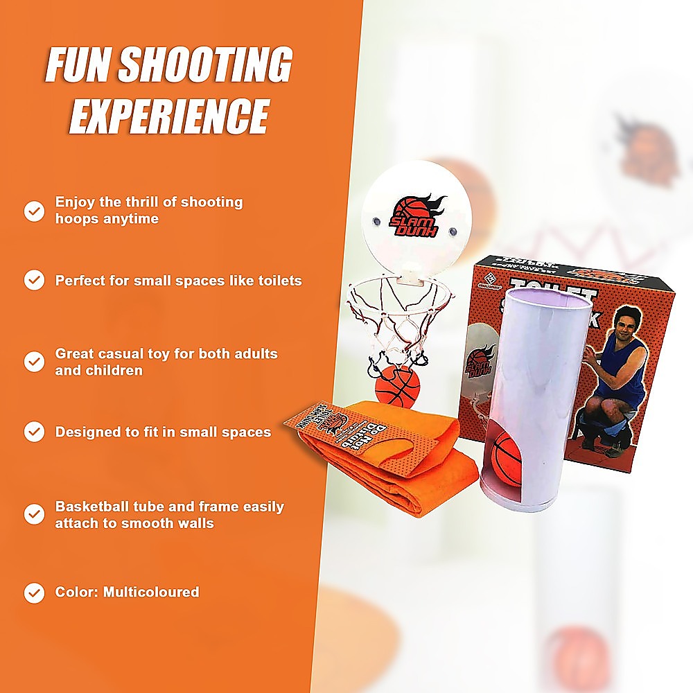 Basketball Game Toilet Bathroom Loo Entertainment Gift