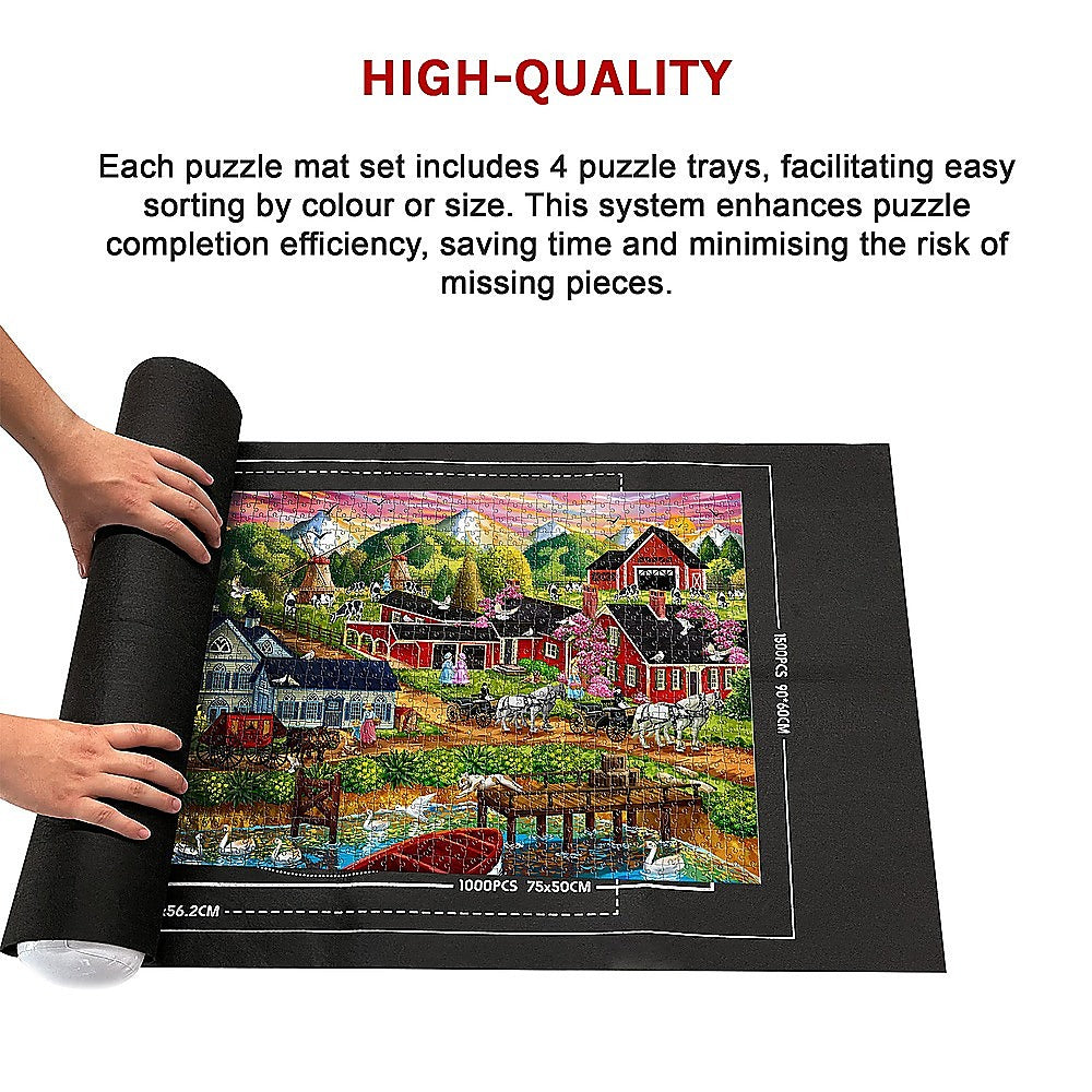 Jigsaw Puzzles & Accessories: Jigsaw Puzzle Mats 1500pc Storage