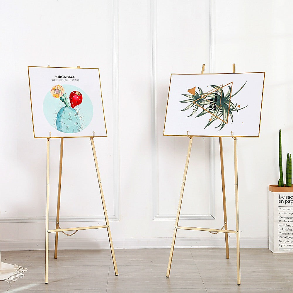 Posters, Paintings & Prints: Easel Tripod Metal Painting Wedding Photo Frame Display Bracket Advertising